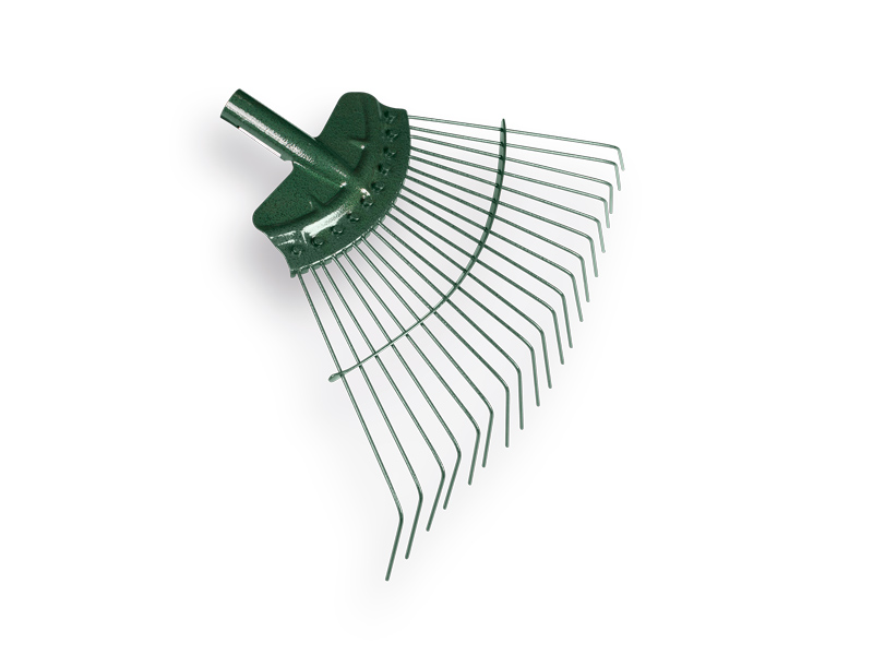 Leaf rake BULLDOG Springbok 20 round tines, spring steel, without ...